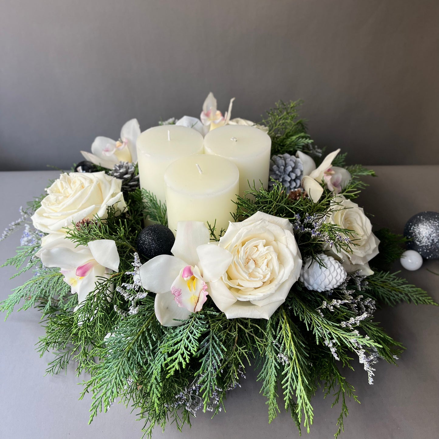 Winter Elegance Trio Centerpiece