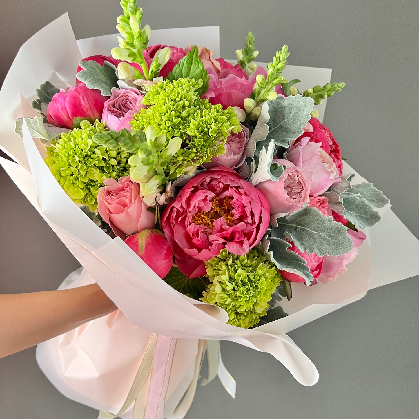 Peonies and Garden Roses Bouquet