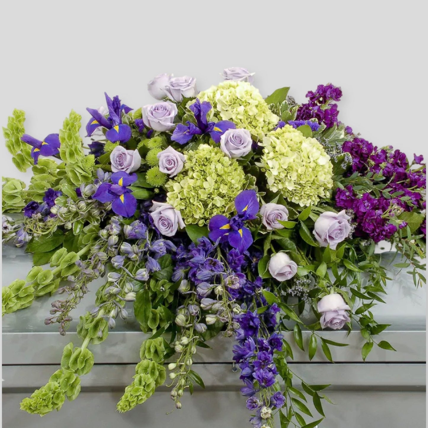 Half Casket Cover in Purple and Lavender