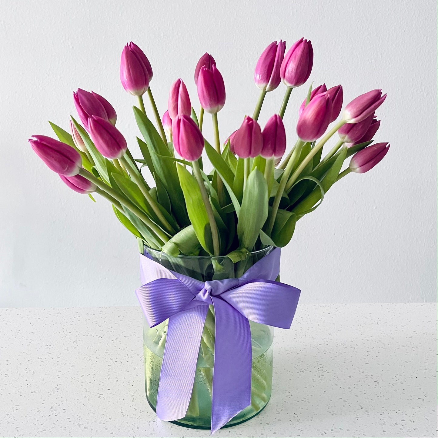 Purple Tulips in a Vase