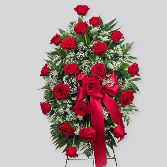 Red Roses Standing Spray
